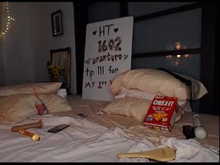 sexy brunette siren masturbating with sex toys