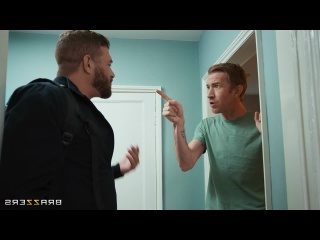 the lady, from experience, immediately gave the guy a tit to hold and invited him to fuck, but there also came a second musketeer, and he had to work for